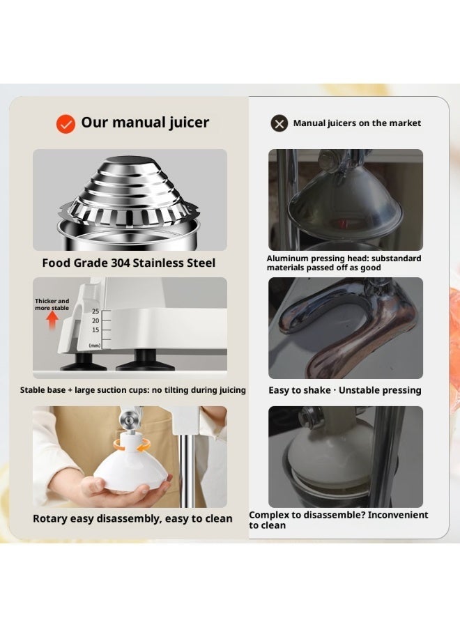 Arabest Freshforce Aluminium Hand Press Juicer for Citrus Fruits 50 x 20 x 20 cm, Silver - Image 3