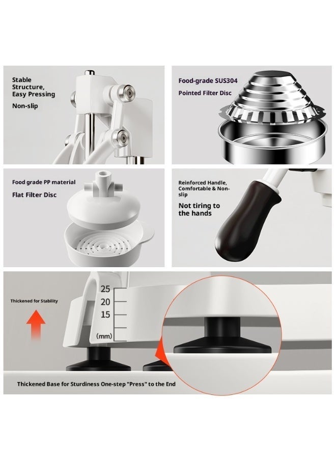 Arabest Freshforce Aluminium Hand Press Juicer for Citrus Fruits 50 x 20 x 20 cm, Silver - Image 4