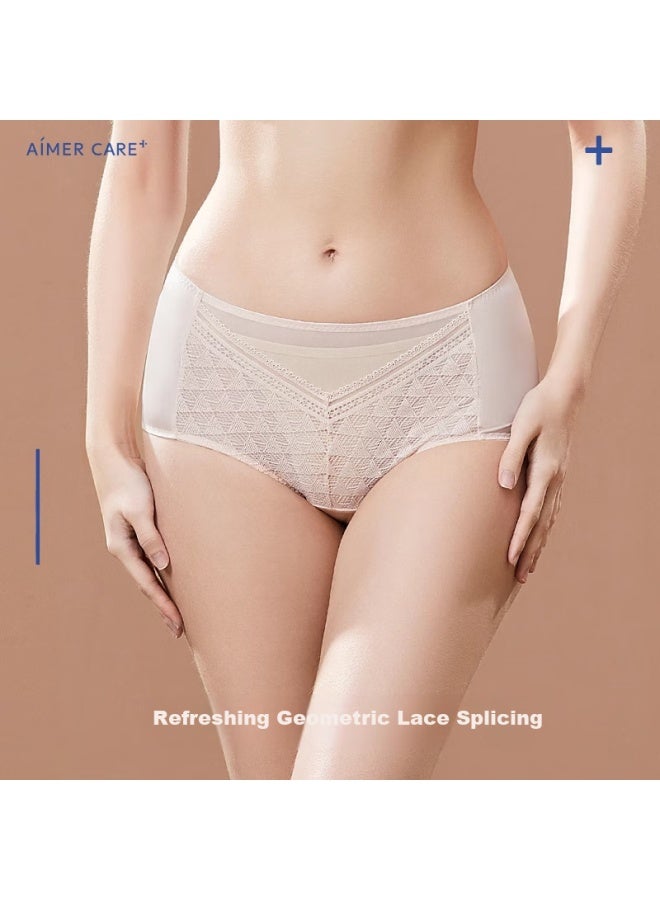 Aimer Women's Underwear, Summer Lightweight Cotton Crotch Mid-rise Boyshorts Alb22401 L
