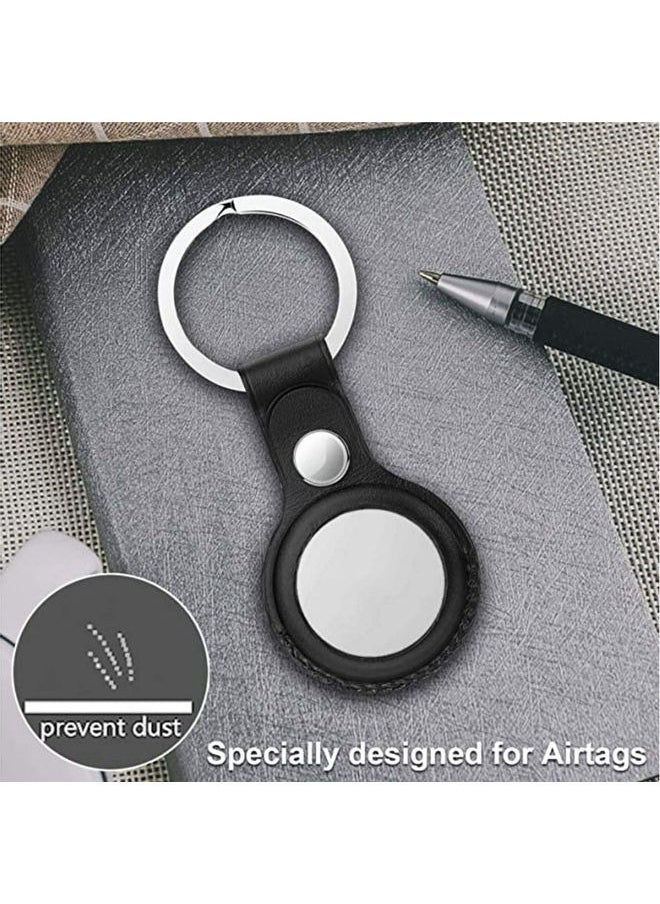Generic - Leather Protective Case, AirTags Loop Holder Airtag Keyring Cases Air Tags Protective Cover Airtag Key Chain Loop Holders - Image 1