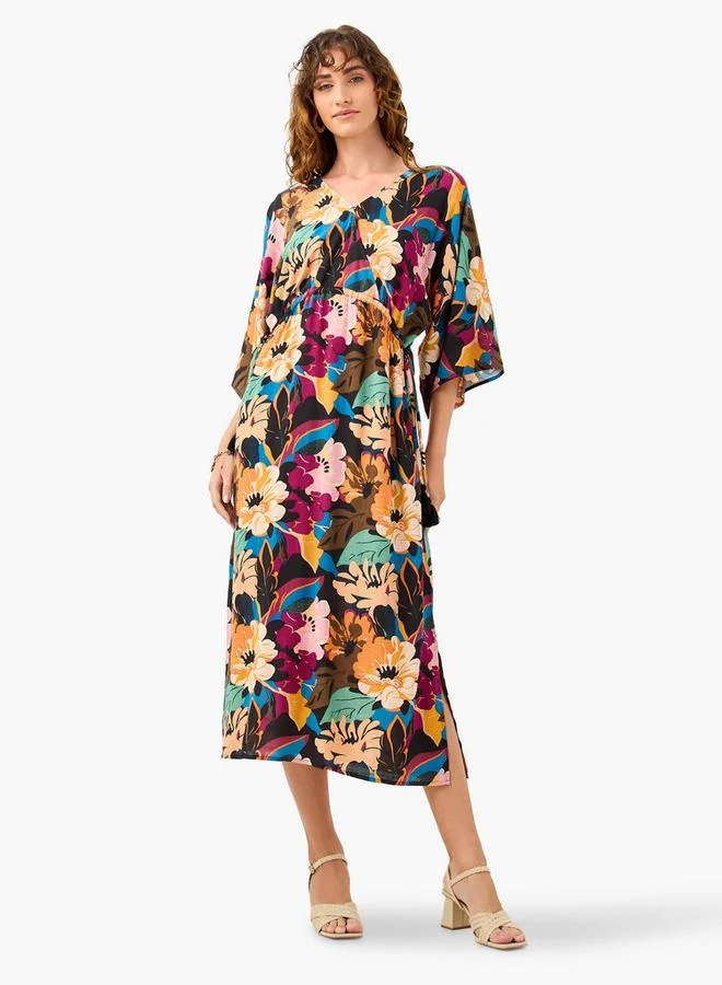 Splash FAV Floral Print Midi Dress