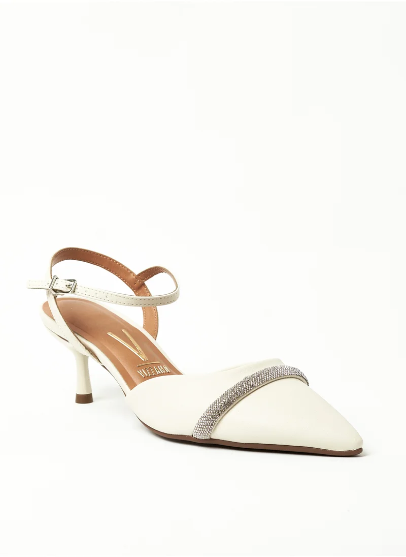 فيزانو Vizzano Ladies Sandals With Back Strap Off White | Made In Brazil