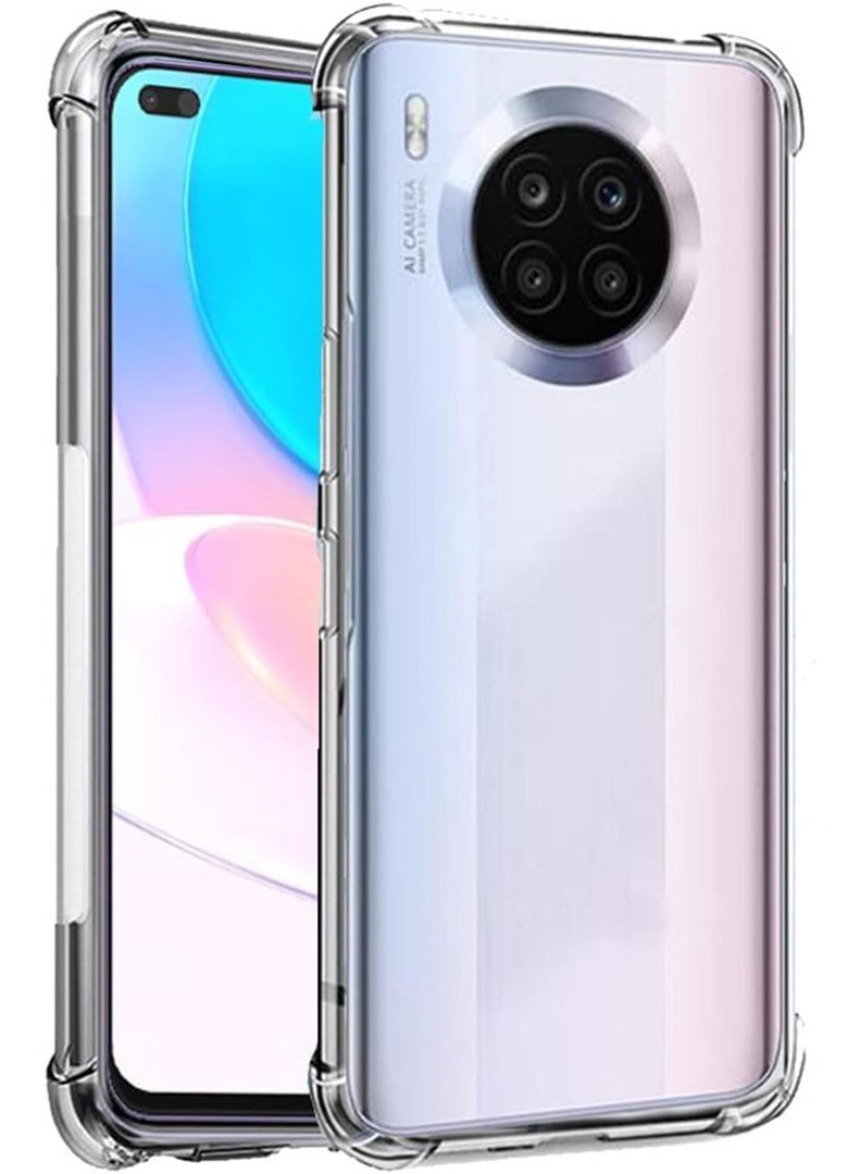 Theodor Honor 50 Lite Clear Case, Shock-Absorption TPU Cell Phone Cover with Reinforced Corners, Soft Flexible & Crystal Clear Protective Bumper Case - Image 1