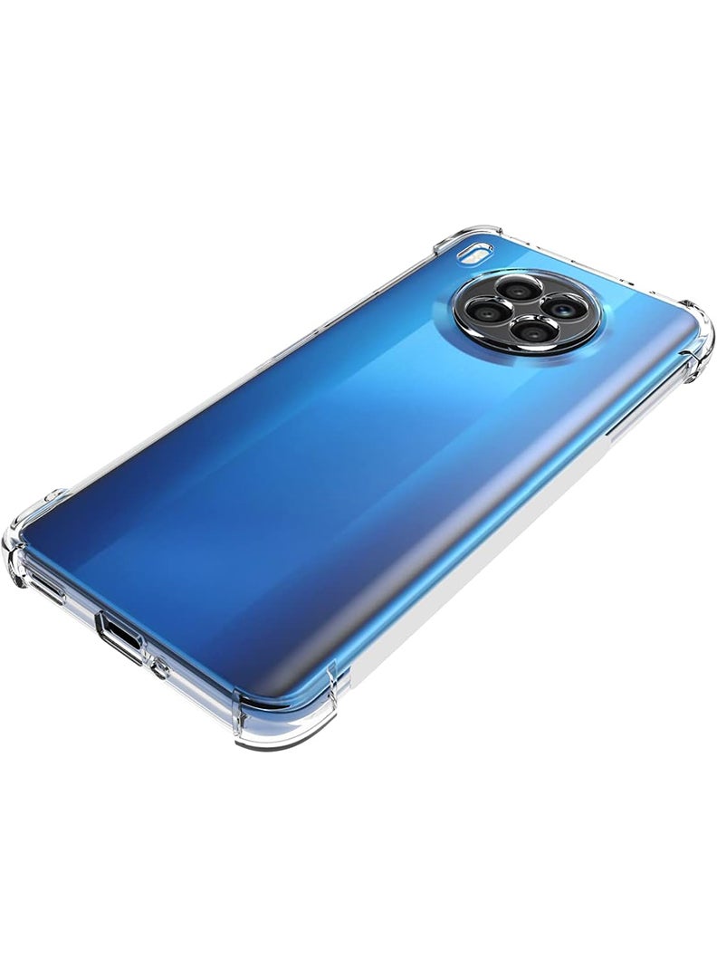 Theodor Honor 50 Lite Clear Case, Shock-Absorption TPU Cell Phone Cover with Reinforced Corners, Soft Flexible & Crystal Clear Protective Bumper Case - Image 2