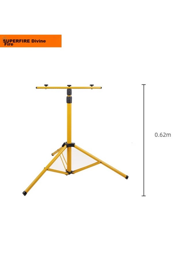 Supfire Tg1 Searchlight Floodlight, Outdoor Construction Emergency Lighting, For Stalls And Camping, 1.6 Meters, Double-headed, Triangular, Telescopic Stand - Image 3