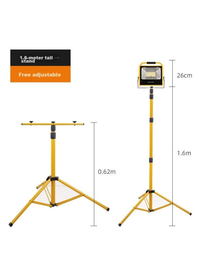 Supfire Tg1 Searchlight Floodlight, Outdoor Construction Emergency Lighting, For Stalls And Camping, 1.6 Meters, Double-headed, Triangular, Telescopic Stand - Image 2