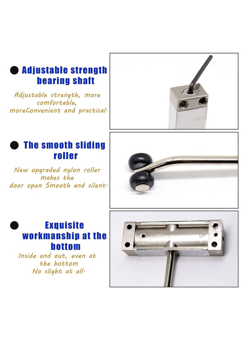 Generic Safety Spring Door Bolts Automatic Door Lock, Adjustable Locking Door Hinge for Home  - Image 2