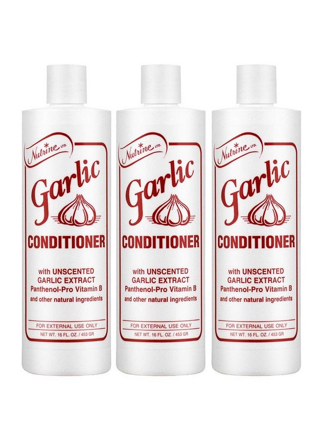 Nutrine Utrine Garlic Conditioner 16 Oz. Unscented (3Pack) With Free Nail File - Image 2