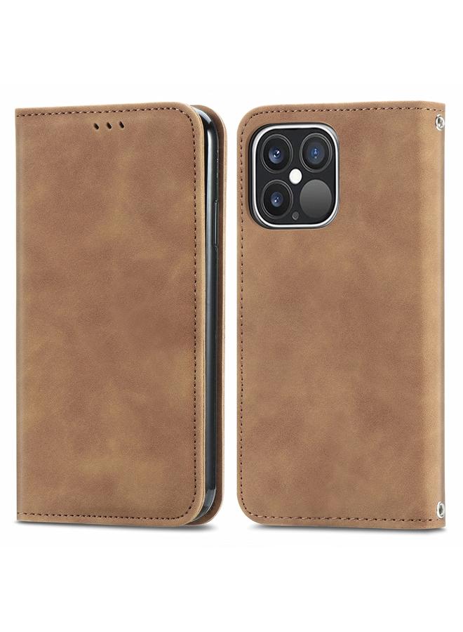 اس-توب جراب هاتف iPhone 14 Plus مصنوع من الجلد بتصميم كلاسيكي مع غطاء مغناطيسي قابل للطي - Image 2