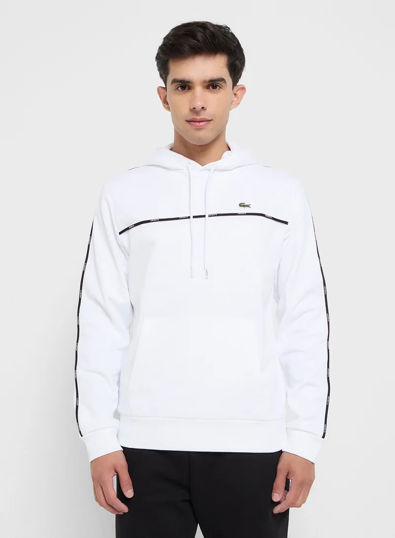 LACOSTE Trim Pullover Hoodie