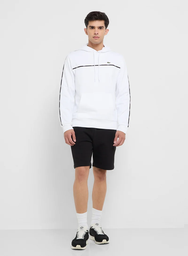 LACOSTE Trim Pullover Hoodie