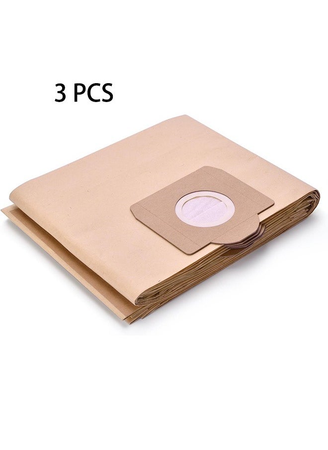 Generic 3 PCS Paper Filter Bag, Compatible with Karcher, WD3, NT20, NT25, MV1, MV3 Vacuum Cleaner Dust Bags, High-Performance Dust Bags, Vacuum Cleaner Replacement Accessories  - Image 1
