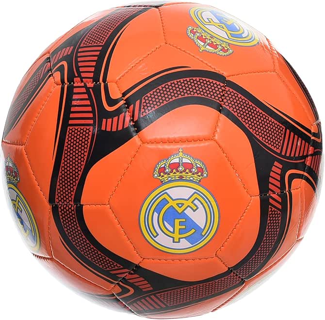 MINSA Size 5 Soccer Ball with Real Madrid Logo Multicolor Design