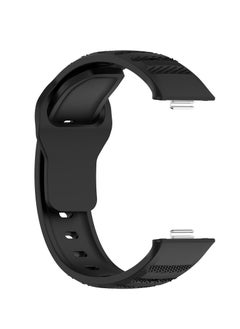 Generic Compatible with Huawei Watch Fit 3 Bands for Women/Men Silicone Strap Soft Waterproof Replacement Wristband for Huawei Watch Fit 3 (Black)  - Image 4