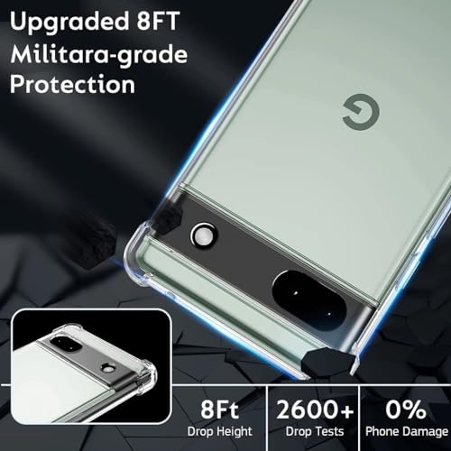 SPAZY CASE® Google Pixel 8a Back Cover | Protective Soft Transparent Shockproof Hybrid Protection Back Case Cover for Google Pixel 8a - Image 4