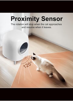PETREE Petree™ Cube Self-Cleaning Cat Litter Box. Automatic Cat Litter Box Features Anti-pinch Technology. Automatic Self Cleaning Litter Box With App Control. Pet Tray Weighable & Detachable Cat Toilet. [12 Months Warranty].  - Image 3