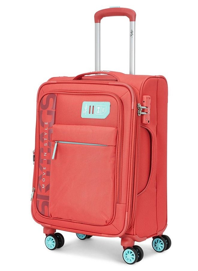 Skybags - 8 Wheels Skybags Vanguard Plus Orange Softside Medium Trolley Bag - SK STVAPW71COR - Image 1