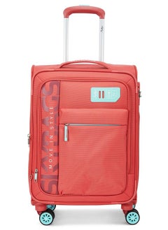 8 Wheels Skybags Vanguard Plus Orange Softside Medium Trolley Bag - SK STVAPW71COR