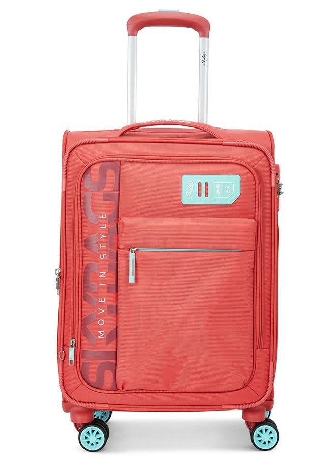 Skybags - 8 Wheels Skybags Vanguard Plus Orange Softside Medium Trolley Bag - SK STVAPW71COR - Image 1