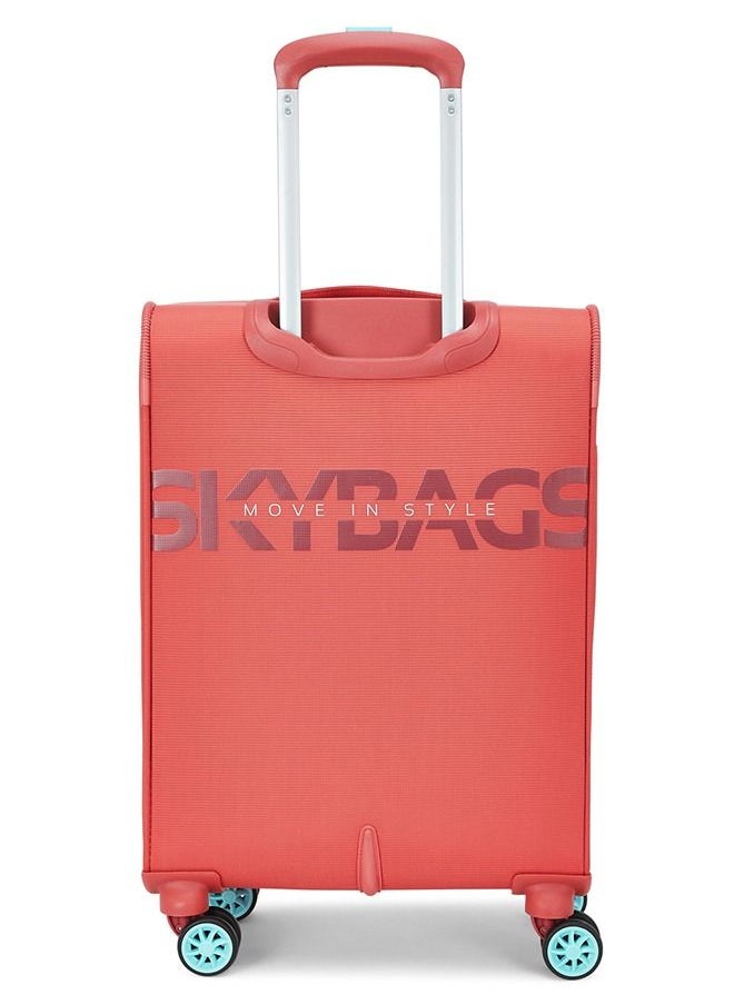 Skybags - 8 Wheels Skybags Vanguard Plus Orange Softside Medium Trolley Bag - SK STVAPW71COR - Image 1