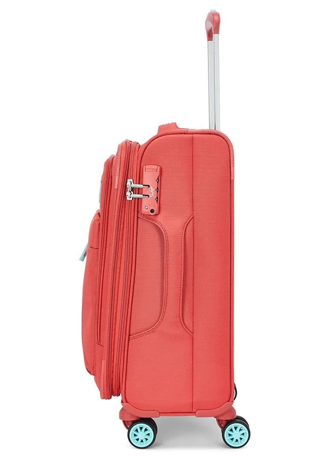 Skybags 8 Wheels Skybags Vanguard Plus Orange Softside Medium Trolley Bag - SK STVAPW71COR
