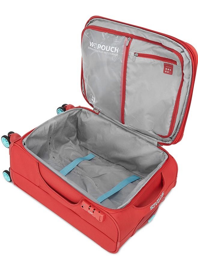 Skybags - 8 Wheels Skybags Vanguard Plus Orange Softside Medium Trolley Bag - SK STVAPW71COR - Image 1