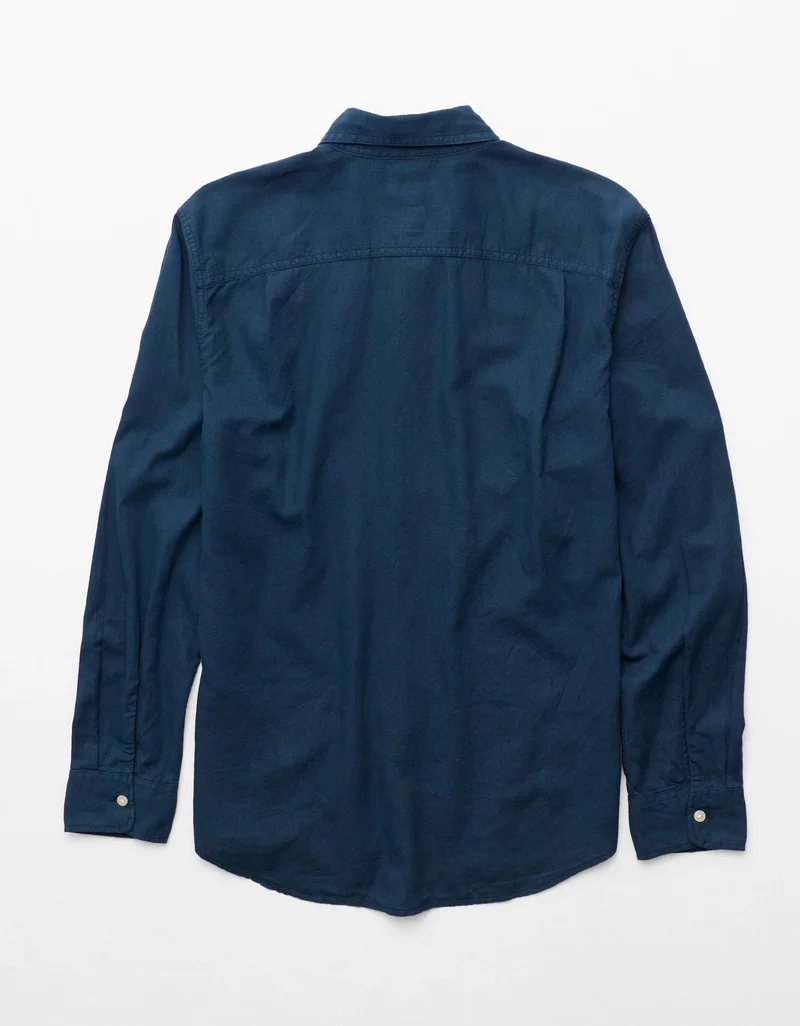 American Eagle  AE Everyday Button-Up Linen Shirt for Men | Best Price UAE