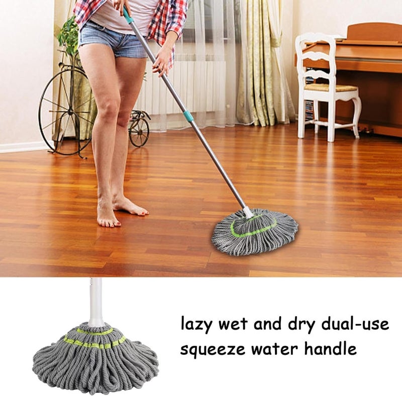 Suicune SelfWringing Twist Mops for Floor Cleaning Microfiber Floor mop with Long Handle Easy Wringing Mop for Hardwood Commercial Household Clean - Image 2