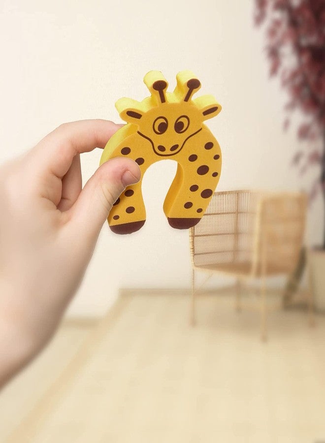 DORMICO Finger Pinch Baby Child Kid Pet Guard Protector Cartoon Animal Design Unbreakable Foam Door Slamming Stopper Prevents Getting Locked in Room Baby Proofing (Pack of 6) - Image 5