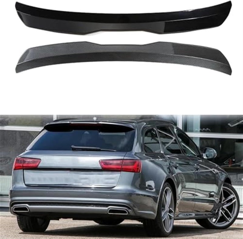 QASULER Matte Black Rear Bumper Spoiler for A6 C7 Avant - Image 2