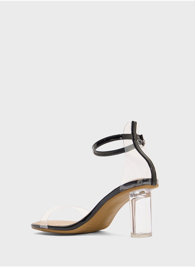 Ginger Clear Heeled Sandal  - Image 3