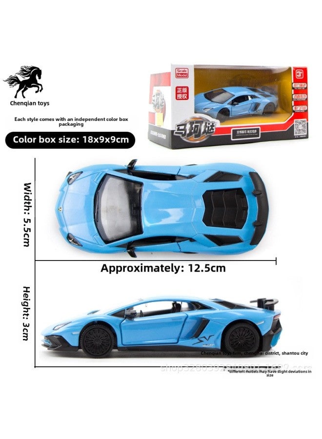 Marco's Lamborghini Daniel Calf Bat Mercedes-Benz Horse Audi Land Rover Simulation Alloy Car Model-Color:BMW M4 Gold