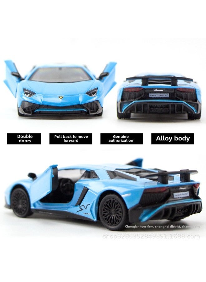 Marco's Lamborghini Daniel Calf Bat Mercedes-Benz Horse Audi Land Rover Simulation Alloy Car Model-Color:BMW M4 Gold