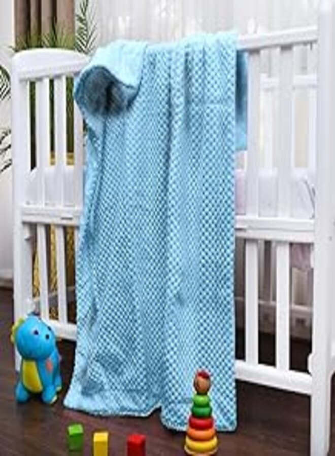LECOCO L41 BABY BLANKET - COLOR : BLUE (BLUE) - SIZE :80 * 110 - WEIGHT: 0.96 KG Country of Origin Spain