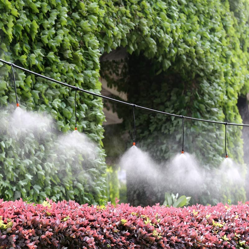 Appster(5Pcs) Drip Irrigation Misting Nozzles Adjustable Garden Dripper Spray Sprinkler Atomizing Micro Mist Head Atomizer Fogger For Greenhouse Agricultural Watering System Sprayers-5Pcs-Plastic - Image 4