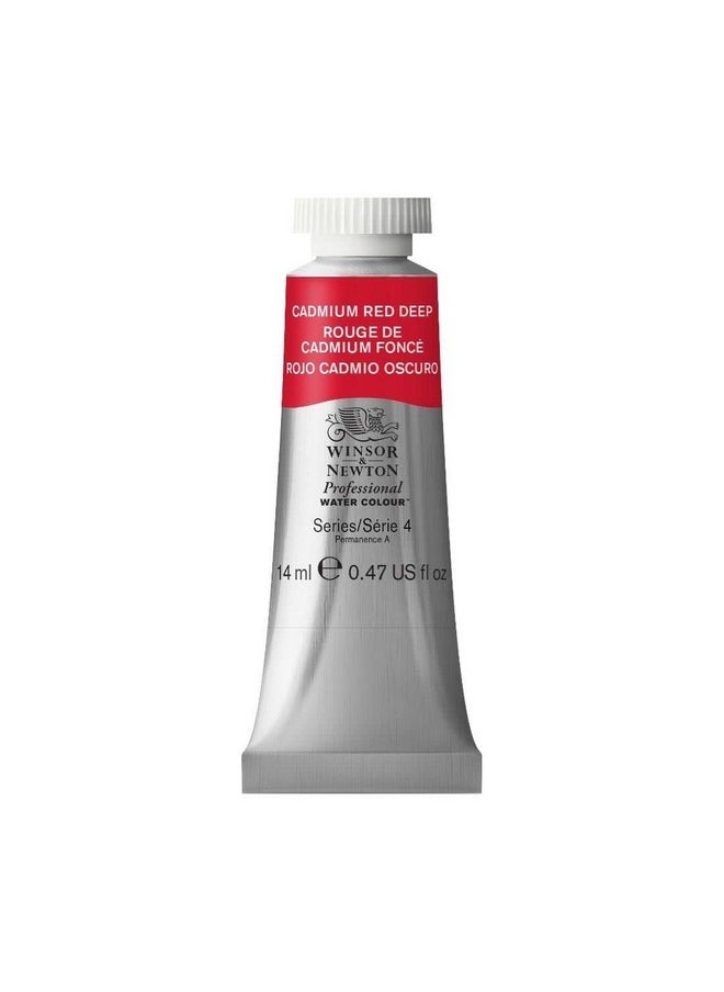 WINSOR & NEWTON Professional Water Colour 14 Ml - Cadmium Red Deep (097) - Finely Pigmented, Vibrant, Vivid & Intermixable Artists' Water Colour Paints - More Colours Available  - Image 1