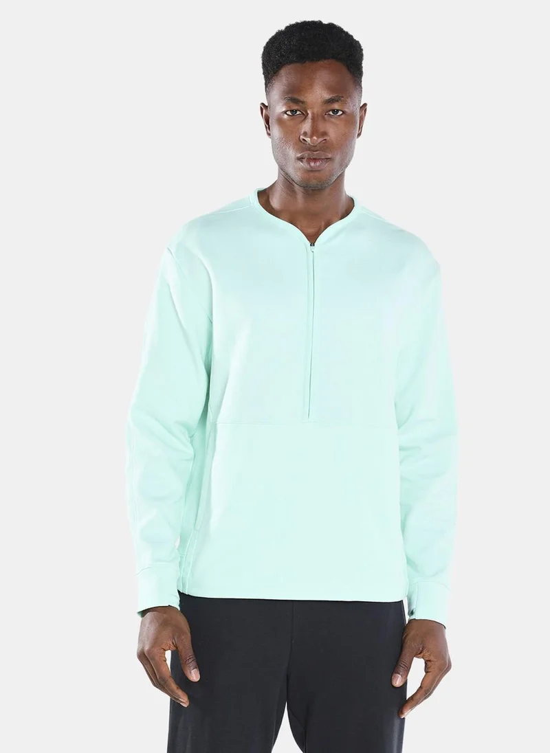 Nike Men's Dri-FIT Half-Zip Training Restore Long-Sleeve T-Shirt