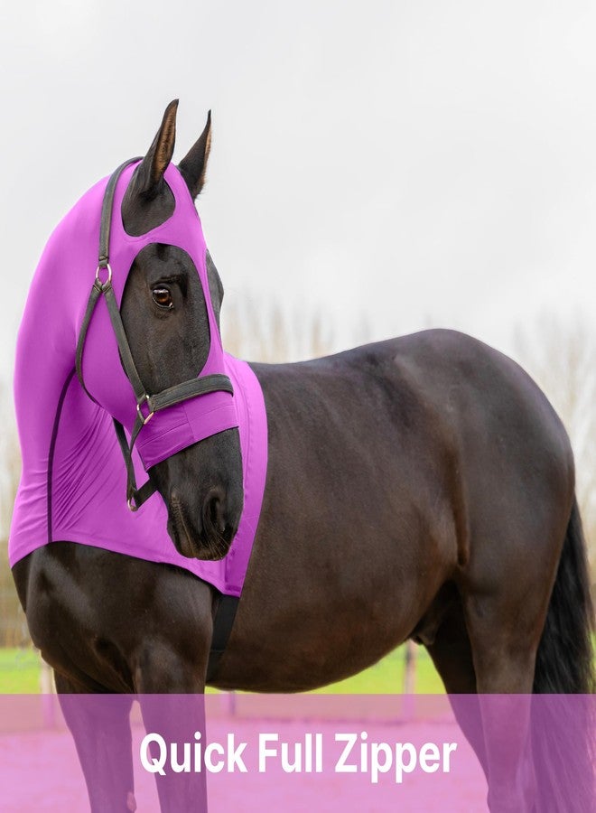 Resistance Horse Hood Slinky Lycra Zippered Mane Braid Shoulder Guard - Horse Sleazy Slickers Care Sheet - Image 4