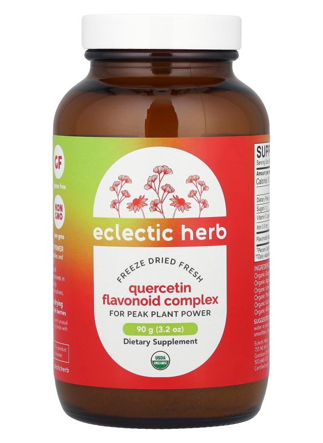 Eclectic Herb Freeze Dried Fresh Quercetin Flavonoid Complex 3.2 oz (90 g) 