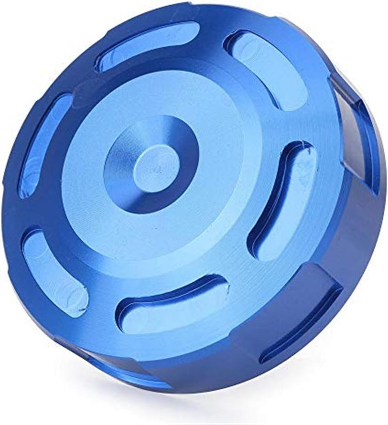 QASULER Front Brake Fluid Reservoir Cap - Blue - Image 1