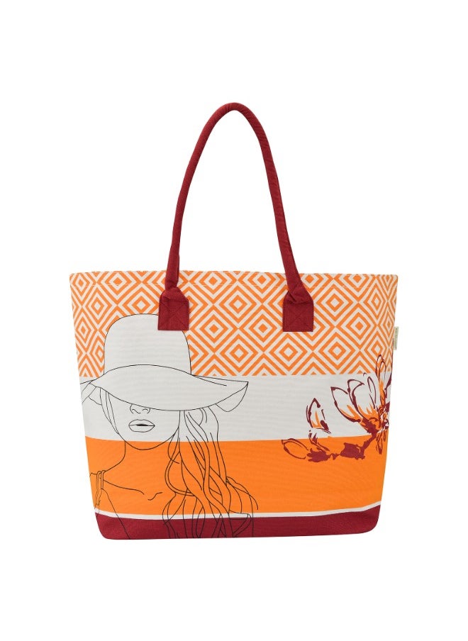 earthsave Earthsave All Purpose Tote Bags | Printed Organic Multipurpose Cotton Bags | Cute Hand Bag for Girls | Best for College, Travel | Reusable Shopping Bag | Eco-Friendly Tote Bags  - Image 1