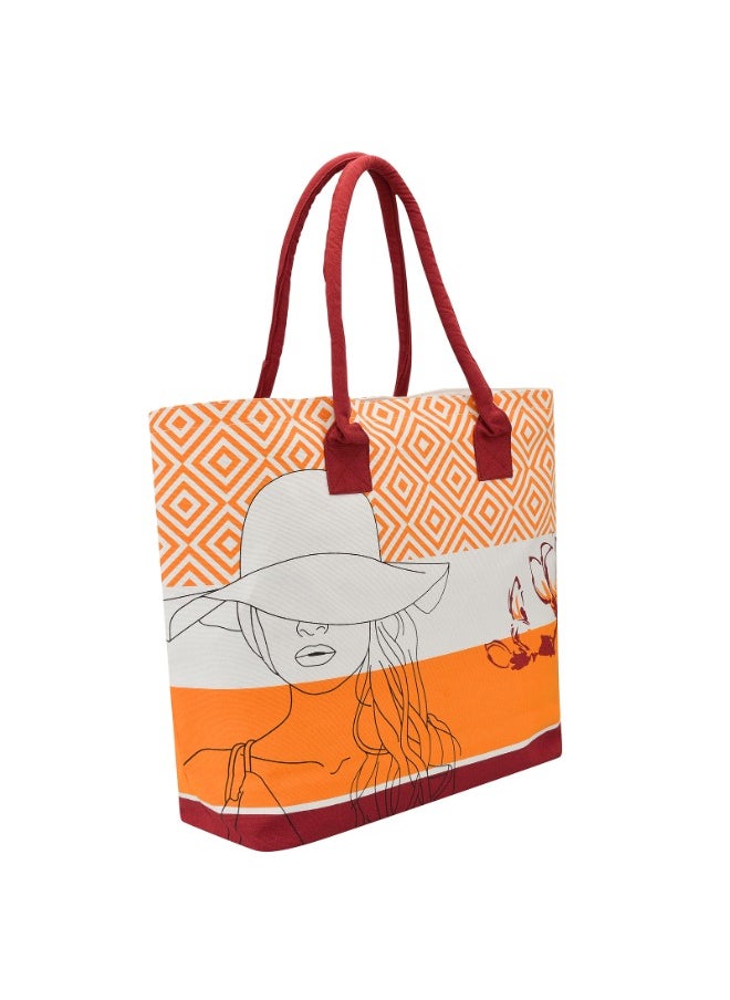 earthsave Earthsave All Purpose Tote Bags | Printed Organic Multipurpose Cotton Bags | Cute Hand Bag for Girls | Best for College, Travel | Reusable Shopping Bag | Eco-Friendly Tote Bags  - Image 2