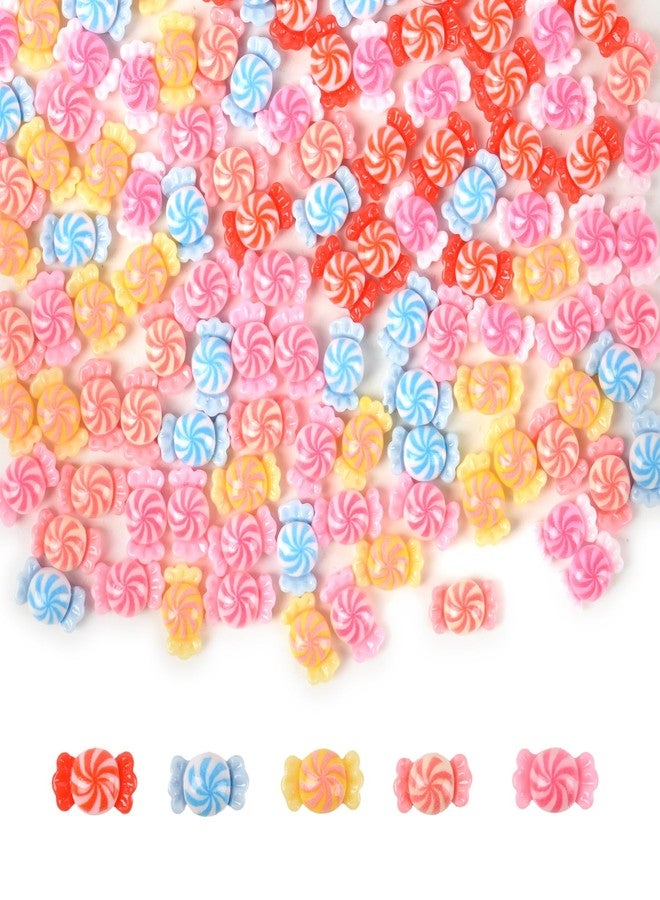 Luckforest Miniature Resin Candy, 120 Pcs 6 Colors Mini Candy Food Models for Dollhouse Decor DIY Crafts Mini Kitchen Micro Landscaping Decoration - Image 1