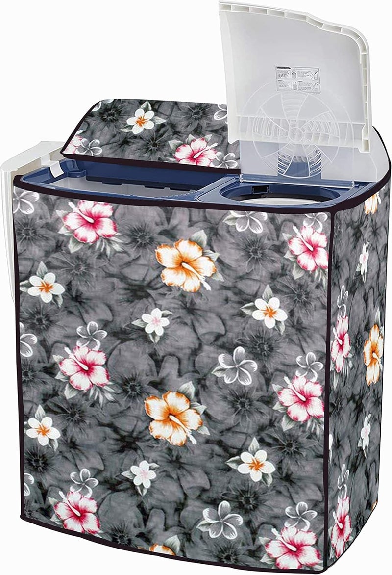 Wings Star Semi Automatic Washing Machine Cover for LG 8.5kg, 9kg, 9.5kg and 10 kg (88.9x54.61x99.06 Cms) | Top Load Washing Machine Cover | Dustproof & Waterproof - Kum87 - Polyester - Image 1