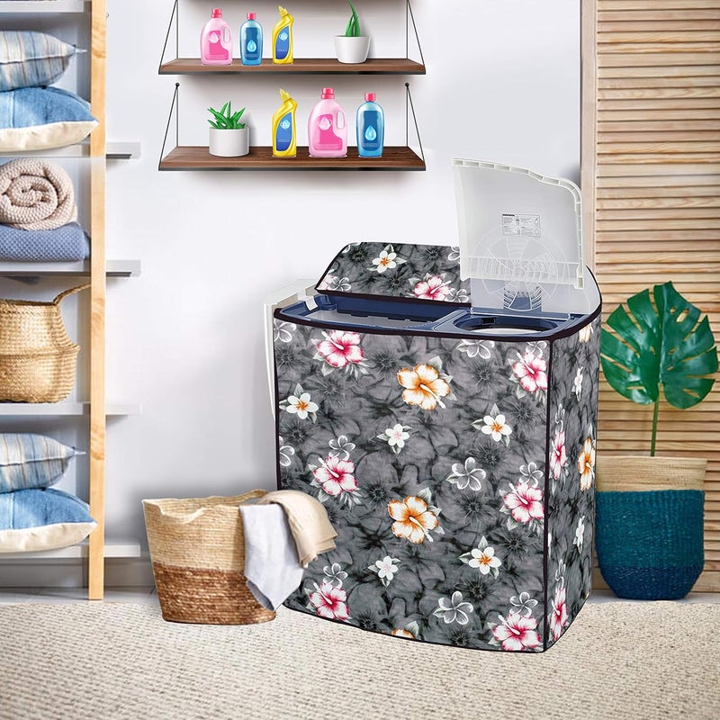 Wings Star Semi Automatic Washing Machine Cover for LG 8.5kg, 9kg, 9.5kg and 10 kg (88.9x54.61x99.06 Cms) | Top Load Washing Machine Cover | Dustproof & Waterproof - Kum87 - Polyester - Image 4