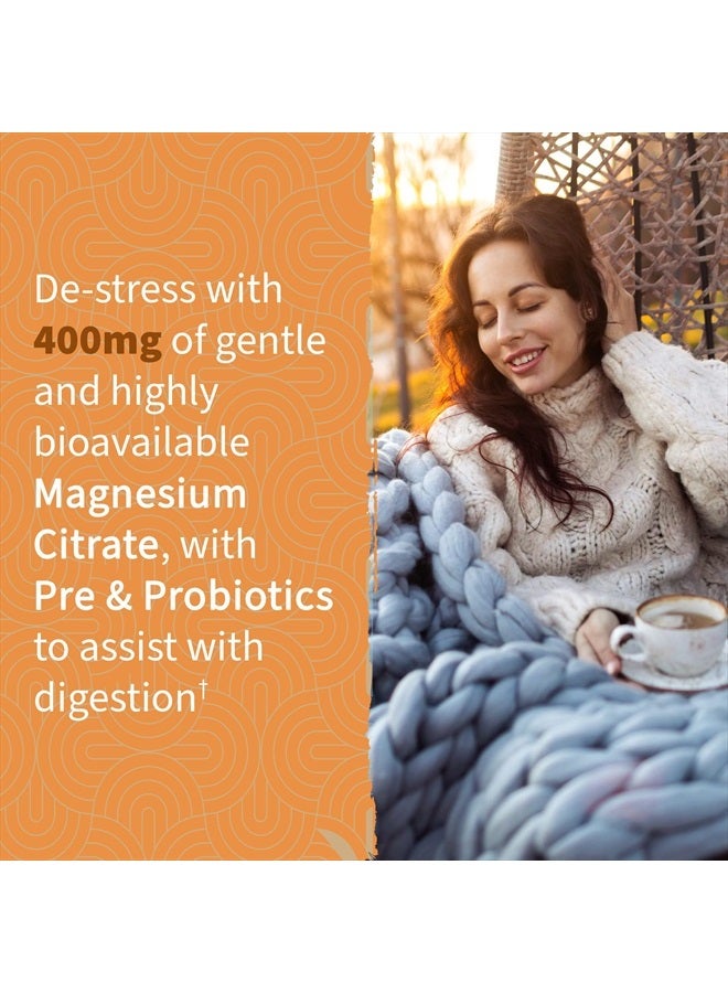 Garden of Life 400 Mg Magnesium Citrate Supplement With Prebiotics And Probiotics For Stress Sleep And Recovery Vegan Gluten Free 60 Peach Gummies - Image 3