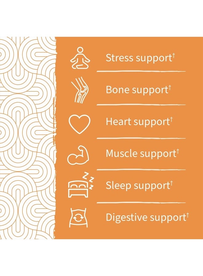 Garden of Life 400 Mg Magnesium Citrate Supplement With Prebiotics And Probiotics For Stress Sleep And Recovery Vegan Gluten Free 60 Peach Gummies - Image 2