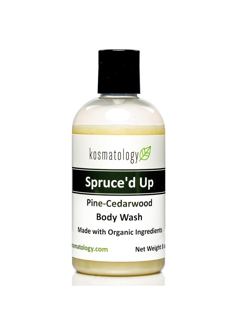 kosmatology - kosmatology Spruced Up Organic Body Wash  Moisturizing Body Cleanse  Nourishing Clean Ingredients Infused with Pine Cedarwood and Cinnamon Essential Oils  8 fl oz - Image 1