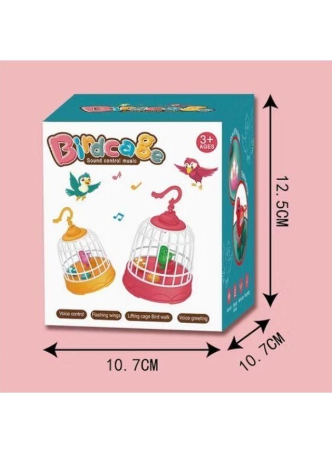 Interactive electric birdcage with realistic bird sounds and soft light - a fun pet toy for children, featuring "Hello I Love You" sound effects, a home decoration, and an original gift for girls and boys. - Image 2