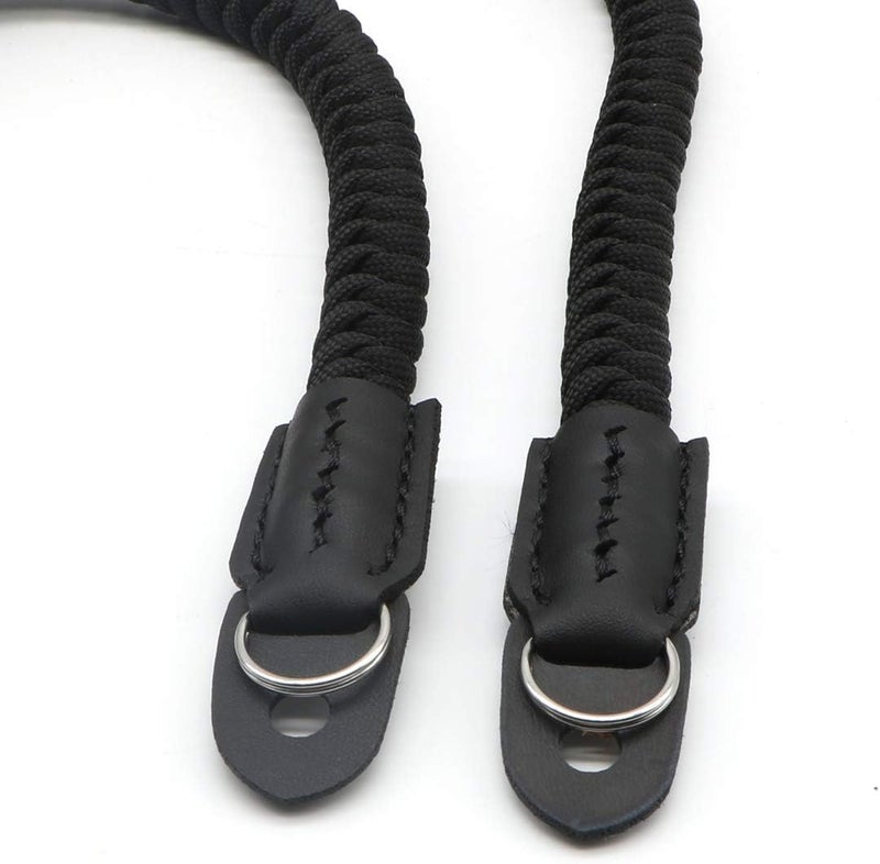HITHUT Paracord Woven Camera Neck Shoulder Strap Belt Hand Compatible with Canon Nikon Sony Olympus Pentax Fujifilm Panasonic SLR DSLR Digital Mirrorless Cameras 42 inch Black - Image 4